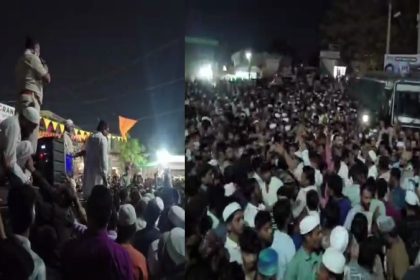 basava kalyana police station protest