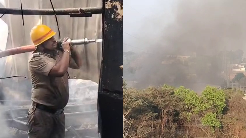 fire accident at cable factory in chikkaballapur