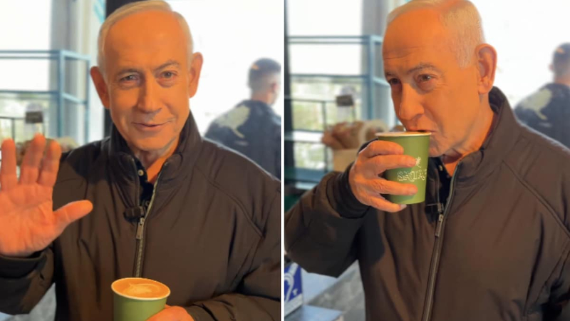 israel pm benjamin netanyahu releases cafe video to debunk viral death rumours