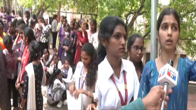 ಮೂಲಭೂತ ಸೌಕರ್ಯಕ್ಕಾಗಿ ಮಹಾರಾಣಿ ವಿವಿಯಲ್ಲಿ ವಿದ್ಯಾರ್ಥಿನಿಯರ ಪ್ರತಿಭಟನೆ 1 maharani university protest