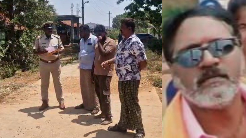 man killed pet dog in honnali