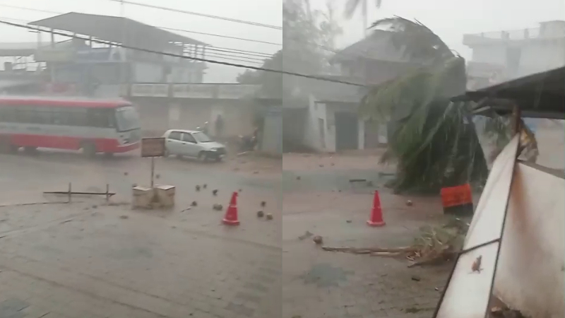 rainfall disrupts daily life in mudigere chikkamagaluru 1