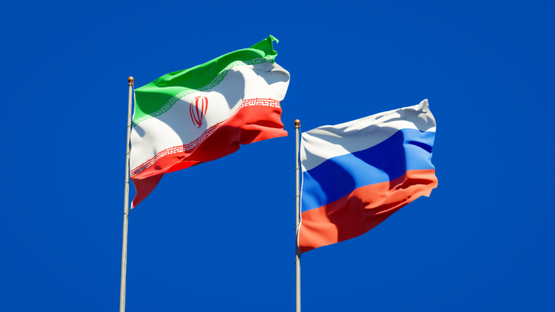 russia iran flag
