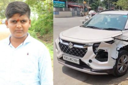 sslc student dies after hit by car near kamasamudra in holenarasipur taluk
