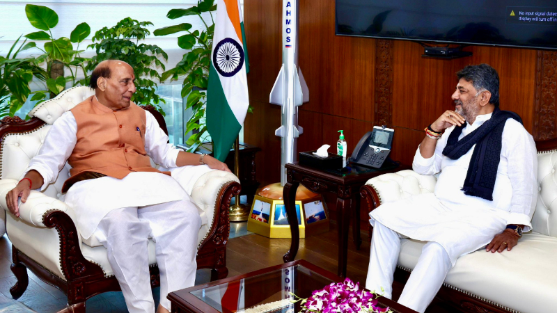 D.K. Shivakumar Rajnath Singh 2