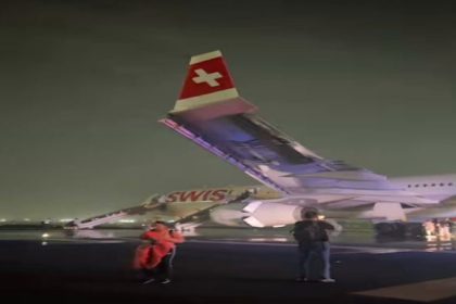 Delhi Airport SWISS Flight Fire