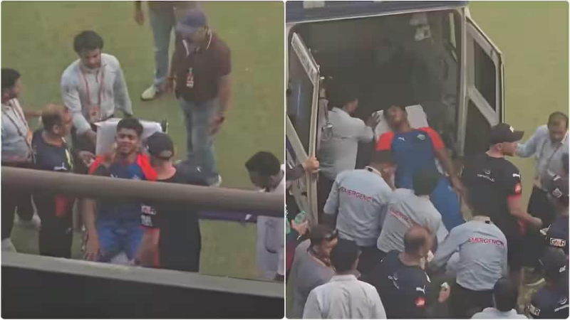 Delhi Capitals Net Bowler Sahil Parakh injured 1