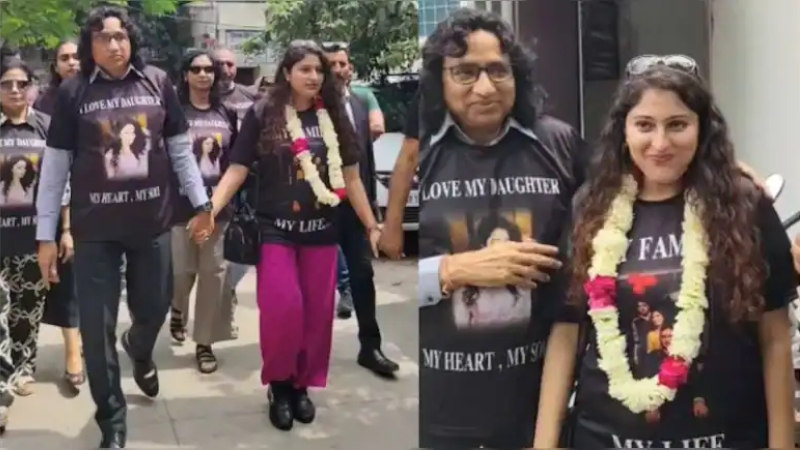 ಡಿವೋರ್ಸ್ ಬಳಿಕ ಸಿಹಿ ಹಂಚಿ, ಬ್ಯಾಂಡ್ ಮೆರವಣಿಗೆಯಲ್ಲಿ ಮಗಳನ್ನು ಕರೆತಂದ ನಿವೃತ್ತ ಜಡ್ಜ್ 1 Drums Sweets Support Meerut Father Celebrates Daughters Divorce