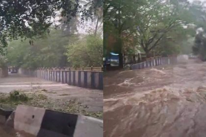 Heavy Rain in Bengaluru Fear again at KR Circle Underpass A major tragedy was avoided by a few minutes