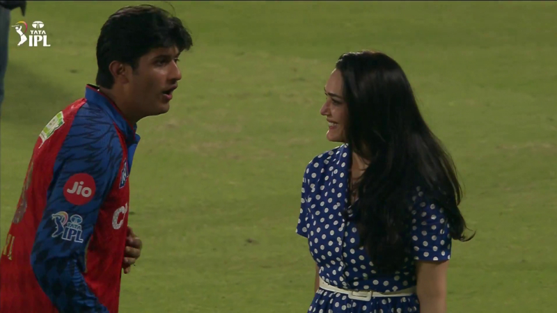 IPL 2026 Preity Zinta Punches Priyansh Arya After Punjab Kings Historic Win