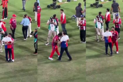 IPL 2026 Sanjiv Goenka shares a celebratory hug with Rishabh Pant on the field after Lucknow Super Giants