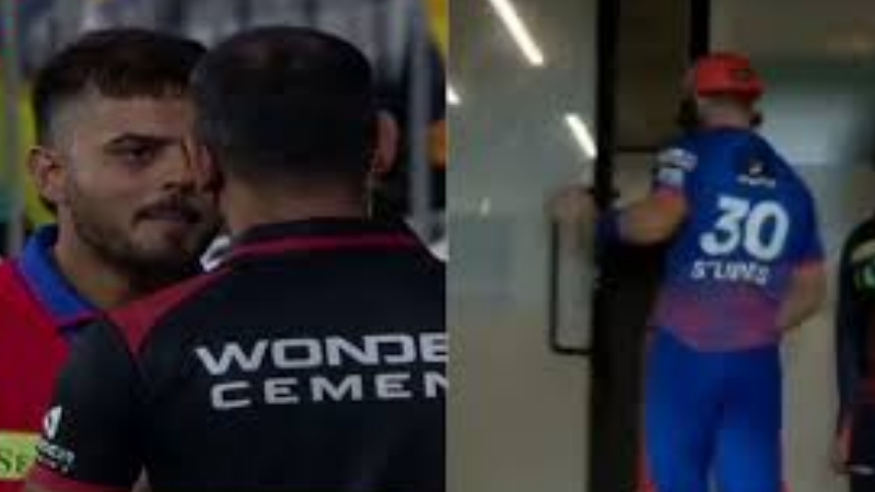 IPL Nitish Rana confronts umpire as Tristan Stubbs denied glove change