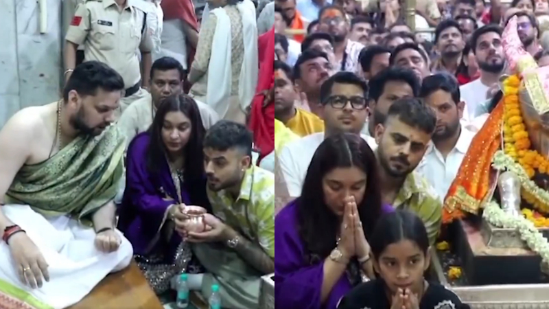 Nitish Rana Visited to ujjain mahakaleshwar temple 1
