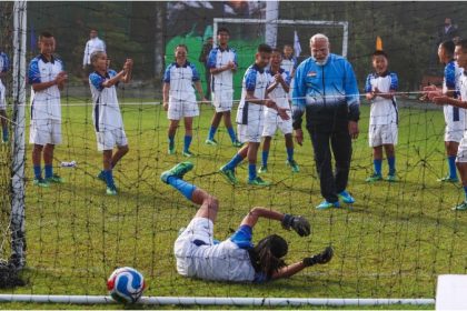 PM Narendra Modi joins youngsters for friendly football game in Gangtok during Sikkim visit 1