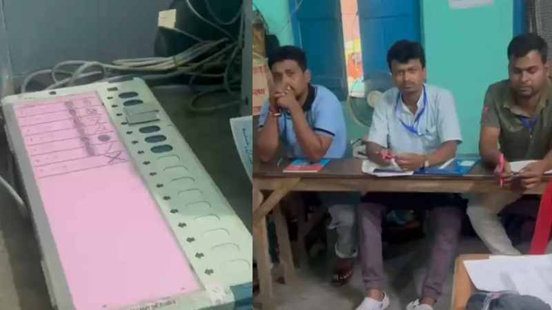 Polling Stopped At Few Bengal Booths After BJP Claims EVM Tampering