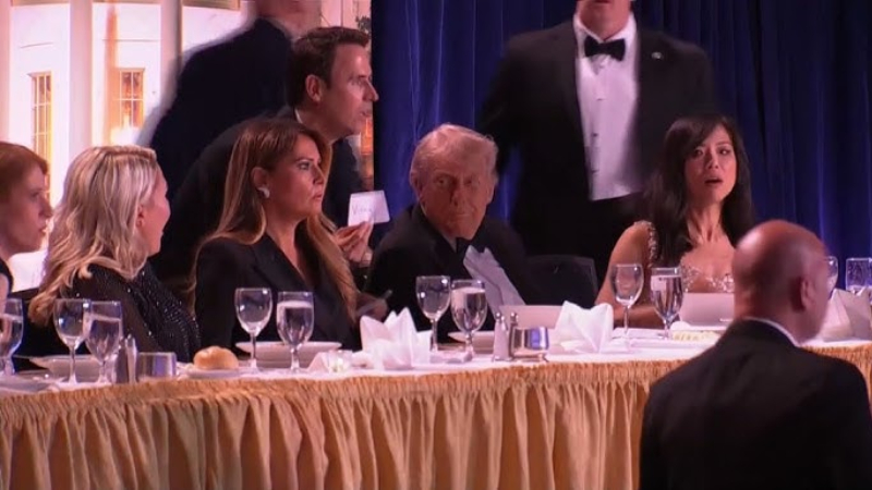 Shots Heard During Press Dinner At White House Donald Tump Evacuated Correspondents Dinner 5