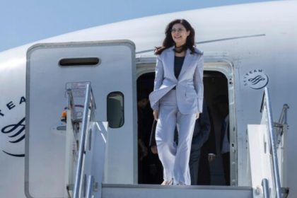 Taiwan Opposition leader cheng Li wun