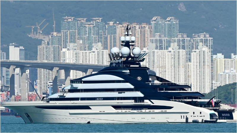 US Iran War 500 million dollar superyacht Nord linked to Putin aide Alexey Mordashov sails through Hormuz amid blockade 1