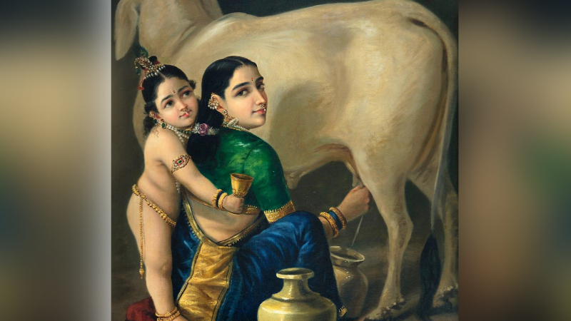 Yashoda Krishna Painting