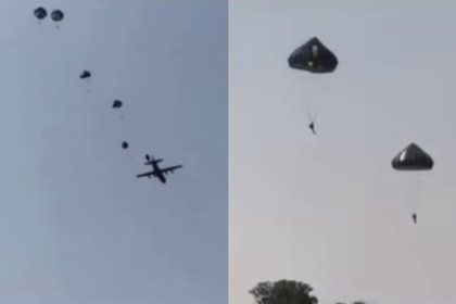 ballari soldiers injured parachute training