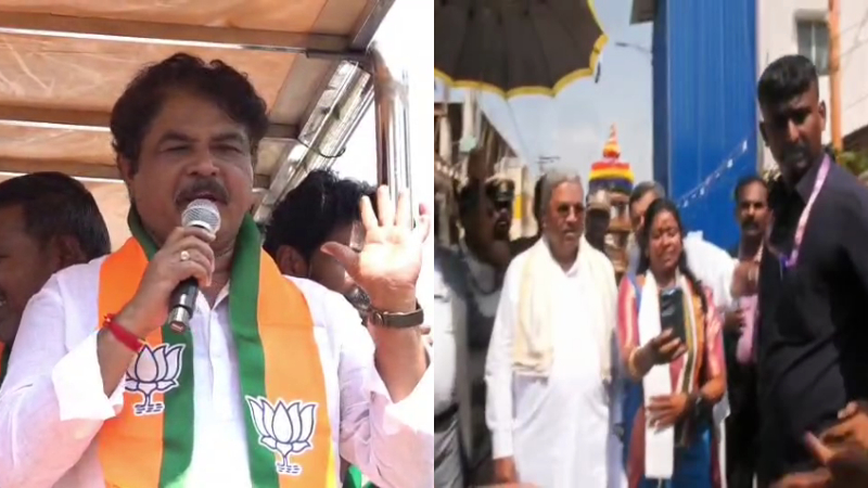 bjp and congress leaders canvass for davangere south constituency by election 1