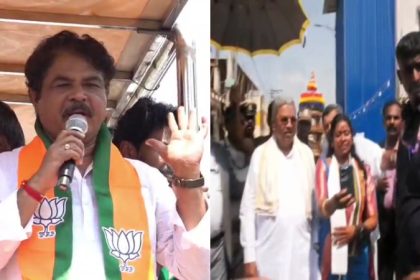 bjp and congress leaders canvass for davangere south constituency by election