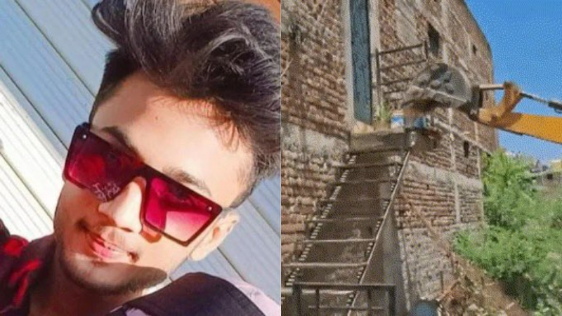 bulldozer action on maharashtra man accused of sexually assaulting 180 minors