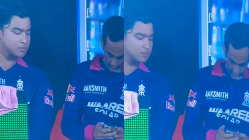 mobile phones are not allowed during matches in the Indian Premier League Rajasthan Royals were seen breaking the rule and using a mobile phone during the match