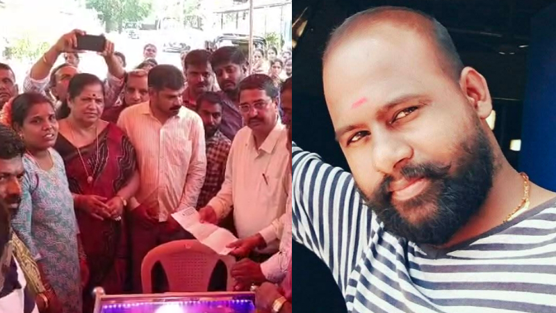 visl worker dies after falling iron billet 8 lakh compensation before funeral job guarantee letter for wife