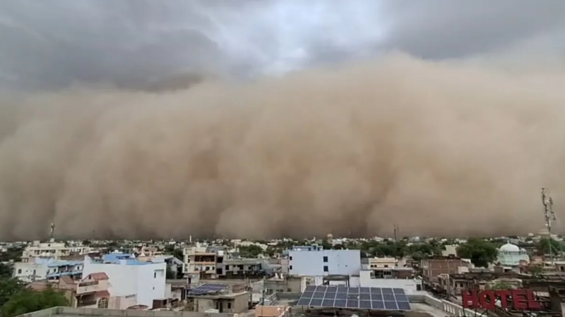 Apocalyptic sandstorm Rajasthan Weather