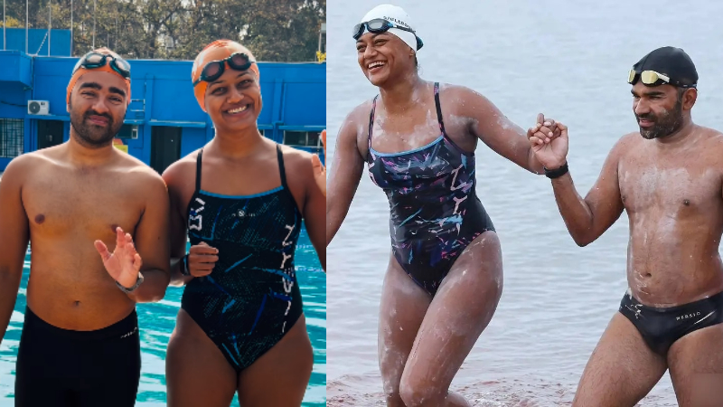 Bengaluru Couple Swam Srilanka to india