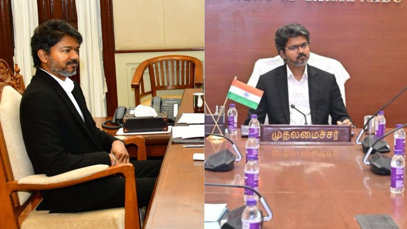 CM Vijay ends British era white towel tradition in office VIP Chair