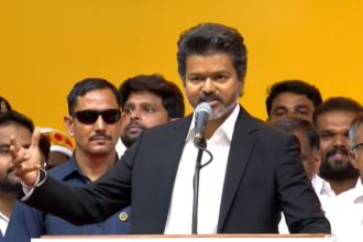 DMK government has left behind a debt of nearly Rs 10 lakh crore TVK Vijay