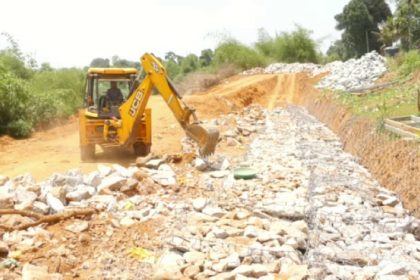 Gabion wall