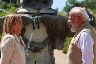 Giorgia Meloni Narendra Modi India Italy 1
