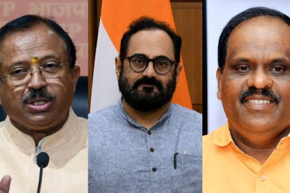 Grand Entry of BJP in Kerala BJP has won 3 seats so far Chathannur Nemom Rajeev Chandrasekhar BB Gopakumar Muraleedharan