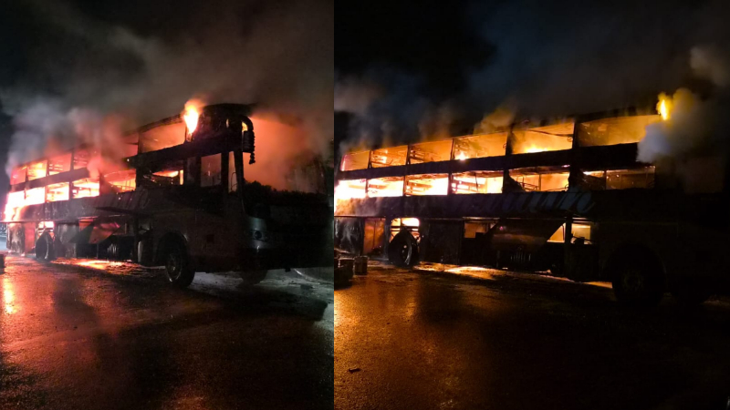 Hassan Bus Fire