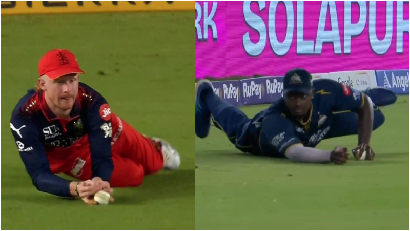 ಅಂದು ಪಾಟಿದರ್ ಔಟ್ - ಇಂದು ಸುಂದರ್ ನಾಟೌಟ್! 9 IPL 2026 RCB vs GT Jordan Coxs catch to dismiss Washington Sundar was ruled not out while a very similar catch taken by Jason Holder against RCB Rajat Patidar was given out