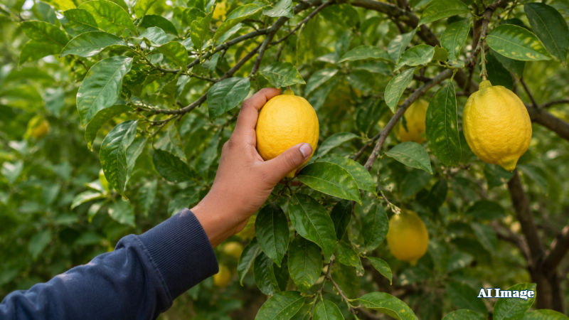 Lemon plucking