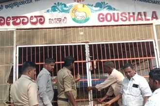 Officials seal 6 rooms and a cowshed near Bichali Ekashila Vrindavan