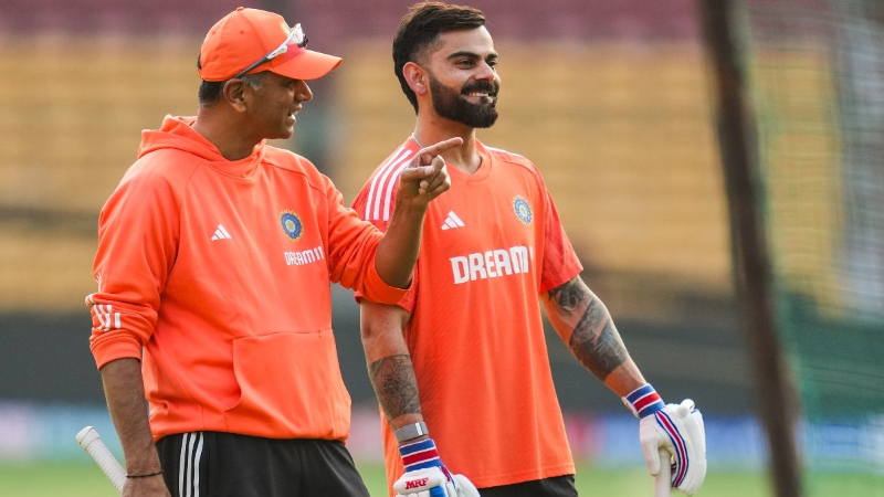 Rahul Dravid and Virat Kohli
