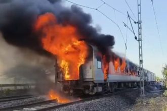 Rajdhani Express Train Fire Accident