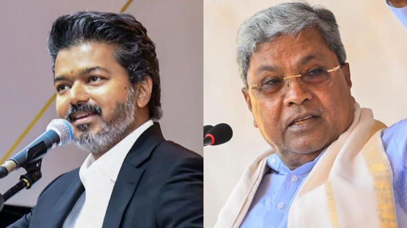 TVK Vijay and siddaramaiah