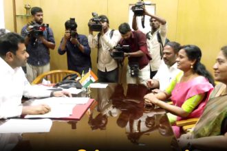 Three AIADMK MLAs have resigned All three met Minister Aadhav Arjun and joined TVK