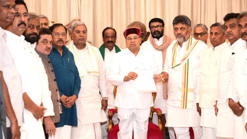 d.k.shivakumar meets governor