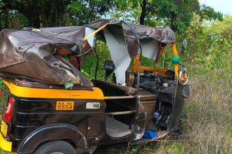 driver loses control auto overturns mother and son die in hassan