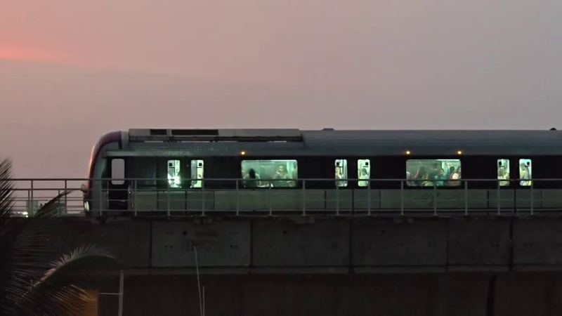 heavy rain in bengaluru metro services disrupted commuters stranded