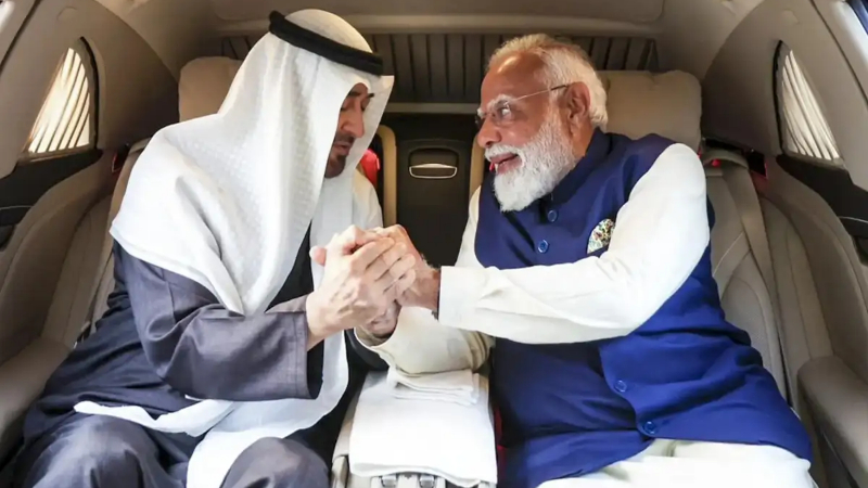 pm modi uae president zayed al nahyan