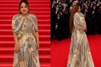 priyanka upendra shined on cannes red carpet for the first time
