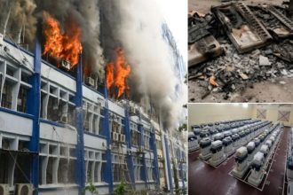 4000 EVMs destroyed in West Bengal government South 24 Parganas Zilla Parishad office building fire probe underway